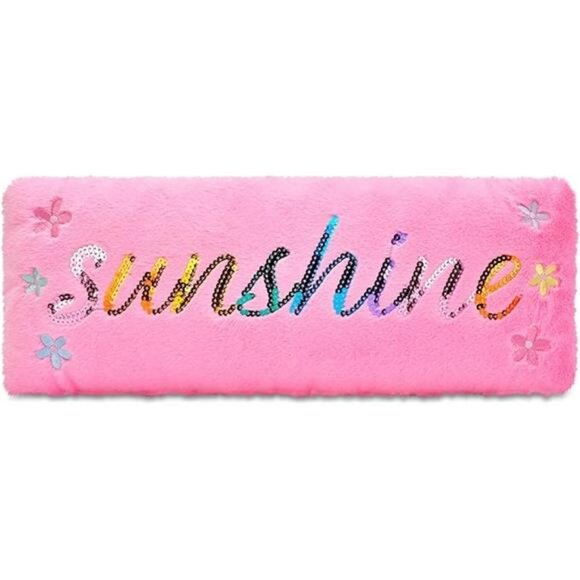 Rainbow Spring Sunshine Accent Pillow 16x6 Plush Fleece Rectangular Throw Cushio - Picture 6 of 6